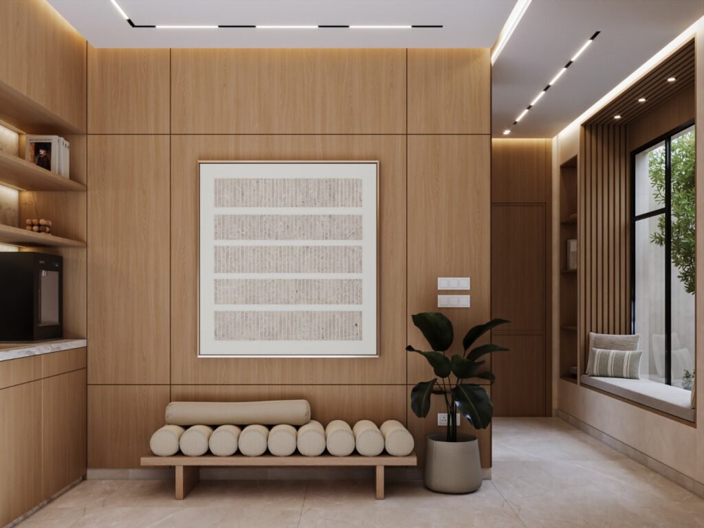 مشــــــــــروع تصميم داخلي فـيـــــــــــلا سكنيــــة