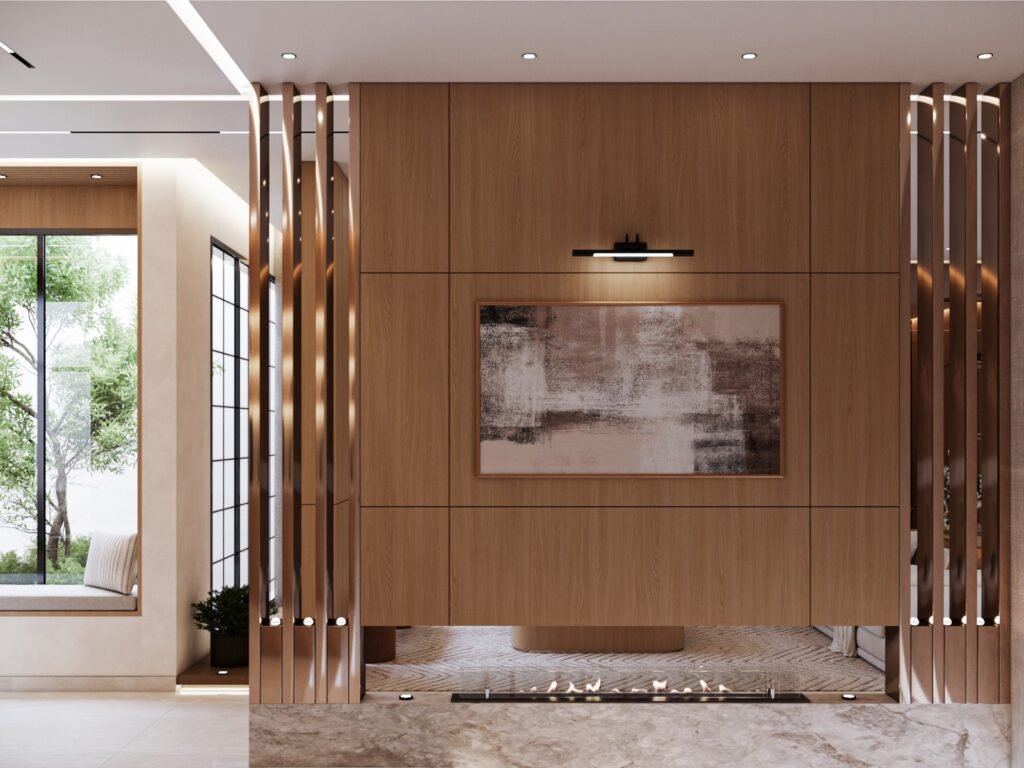 مشــــــــــروع تصميم داخلي فـيـــــــــــلا سكنيــــة