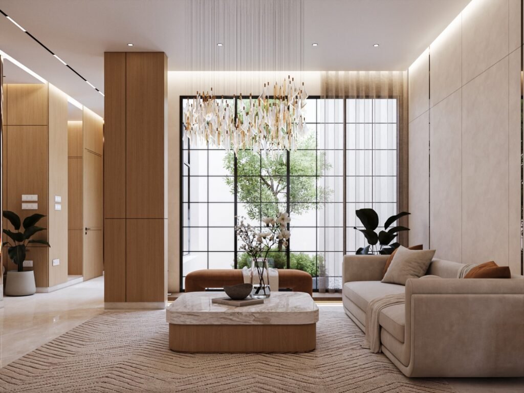 مشــــــــــروع تصميم داخلي فـيـــــــــــلا سكنيــــة