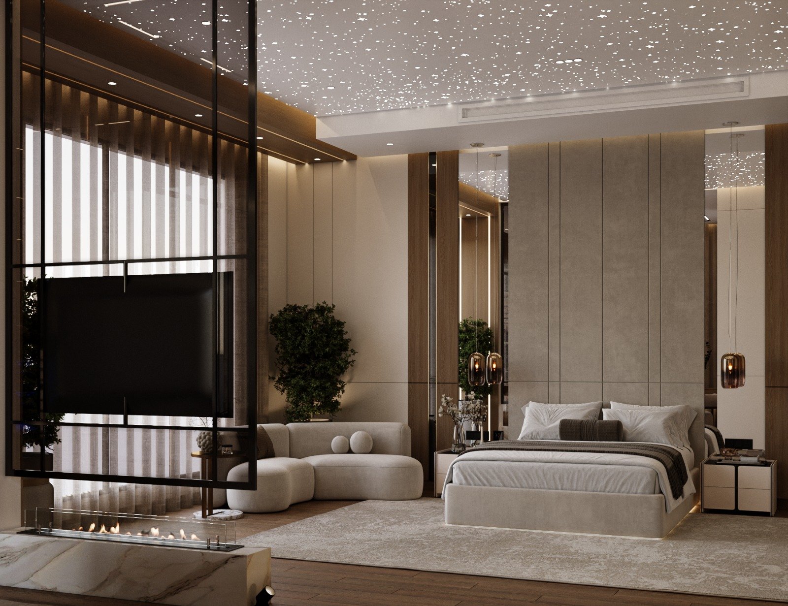 مشــــــــــروع تصميم داخلي فـيـــــــــــلا سكنيــــة