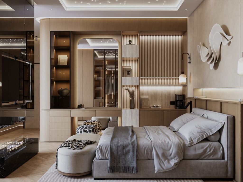 مشــــــــــروع تصميم داخلي فـيـــــــــــلا سكنيــــة