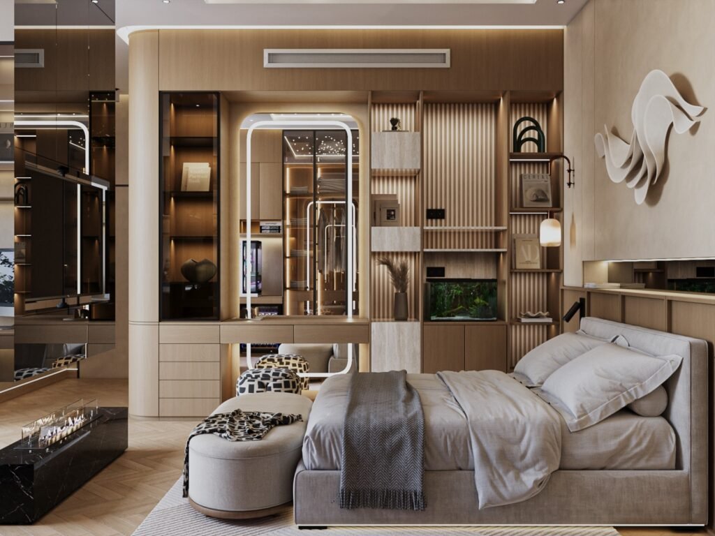 مشــــــــــروع تصميم داخلي فـيـــــــــــلا سكنيــــة