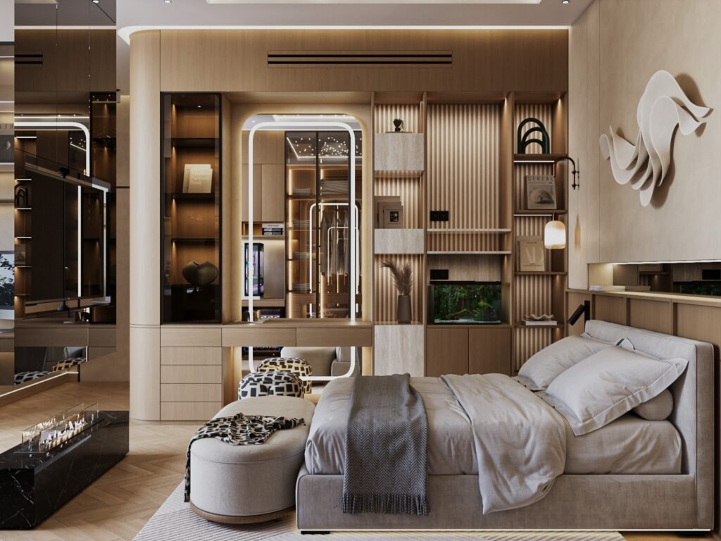 مشــــــــــروع تصميم داخلي فـيـــــــــــلا سكنيــــة